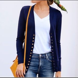 ♥️One Left! Navy Snap Button Cardigan♥️